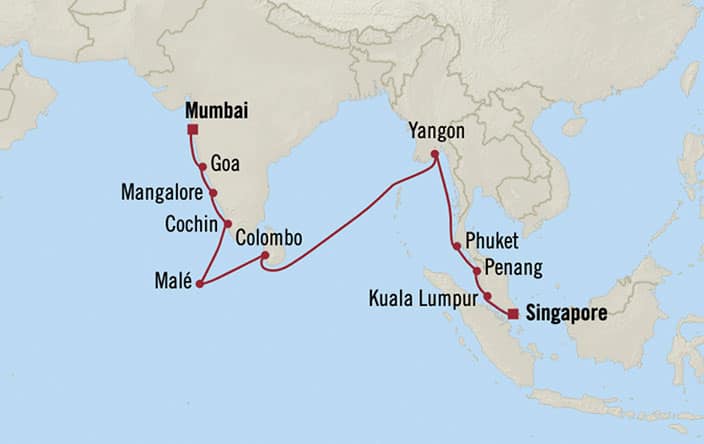 india to singapore cruise ticket price